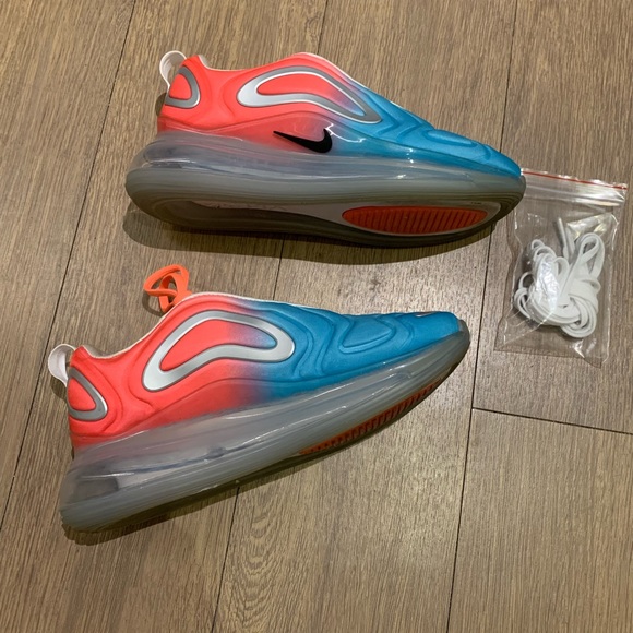 ๐ฅ Nike Air Max 720 Running Shoes, Pink Sea Blue Lava Glow Ombre, Women Size 6.5 - Picture 7 of 16